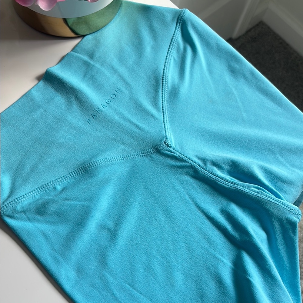 PARAGON Turquoise Blue High-Waist Leggings - Picture 2 of 4
